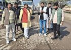 मीरगंज सड़क चौड़ीकरण का विधायक ने किया निरीक्षण अधिकारियों को दिए सख्त निर्देश