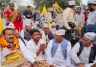 क्रिटिकल केयर अस्पताल को लेकर आप का प्रदर्शन