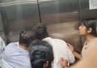 सिटी सेंटर मॉल की लिफ्ट में फंसे लोग