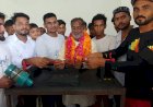 आर्म रेसलिंग प्रतियोगिता में पहुंचे राम बहादुर लोधी, विजेता खिलाड़ियों को किया सम्मानित