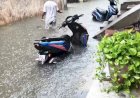 माधवपुरम में जलभराव, घरों में घुसा पानी