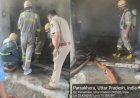 परसाखेड़ा में आइसक्रीम फैक्ट्री के गोदाम में भीषण आग