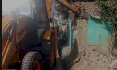 धोपेश्वरनाथ मार्ग पर बुलडोज़र की गरज