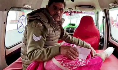 ड्यूटी से लौट रहे सिपाही की हालत नाजुक