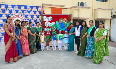 अर्थ डे पर बच्चों ने पर्यावरण बचाने का लिया संकल्प