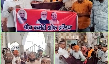 पीएम मोदी के 12 वर्ष पूर्ण होने पर नदीम इकबाल ने दरगाह शहदाना वली पर चढ़ाई चादर
