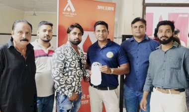बरेली: विश्व रक्तदान दिवस पर आर्म रेसलिंग फेडरेशन के पदाधिकारियों ने किया रक्तदान