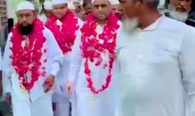 एक साथ उमरा पर रवाना हुए सात सदस्य