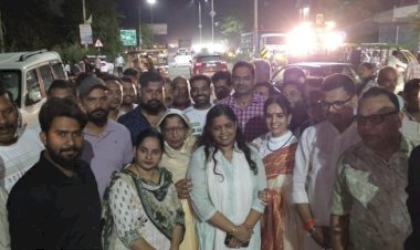 बहेड़ी बाईपास पर नई स्ट्रीट लाइटों का लोकार्पण