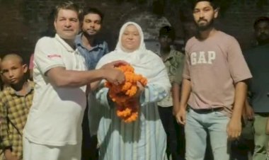 राबिया अख्तर के स्वागत में जुटे समर्थक
