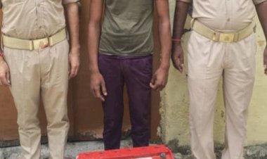 आयुर्वेदिक चिकित्सालय में हुई चोरी का खुलासा, इन्वर्टर-बैटरी सहित आरोपी गिरफ्तार