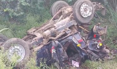 मथुरा में गश्त कर रही पुलिस जीप को ट्रक ने मारी टक्कर, तीन जवान घायल