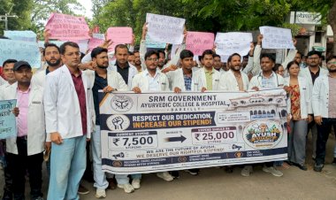 आयुष इंटर्न्स ने 25 हजार रुपये स्टाइपेंड की मांग उठाई
