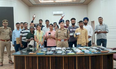 बरेली पुलिस ने 82 लाख के 411 गुम-चोरी मोबाइल बरामद किए