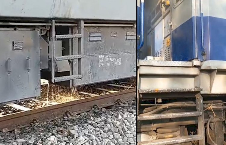 ये ट्रेन हादसे से बाल-बाल बची, इंजन से उठता धुआं देख मचा हड़कंप, जाने मामला...