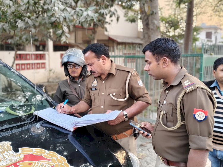 वाहन चेकिंग अभियान में कई संदिग्ध वाहनों की जांच