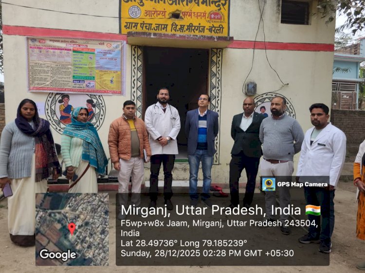 आरोग्य मेले का निरीक्षण