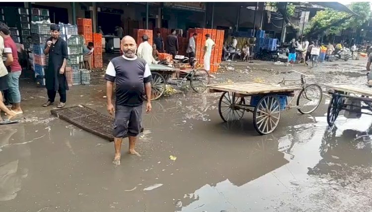 डेलापीर मंडी में गंदगी का साम्राज्य, व्यापारी बेहाल